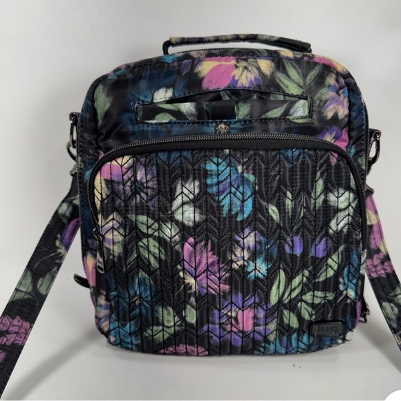 lug Handbags - LUG Ranger Crossbody Shoulder Bag Bloom Black Floral Quilted